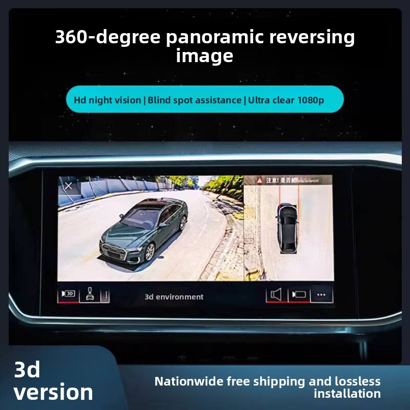 Audi A6L Q5 LA4 LA5 A3 A8 Q2L Q3 Q7 Original 360 Panoramic View Driving Recorder Reversing Image