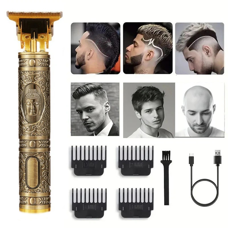T9 Rechargeable Clipper Beard Shaving Body Trimmer Clippers Electric Hair Cutting Machine Portable Barber Men 251022 C260312