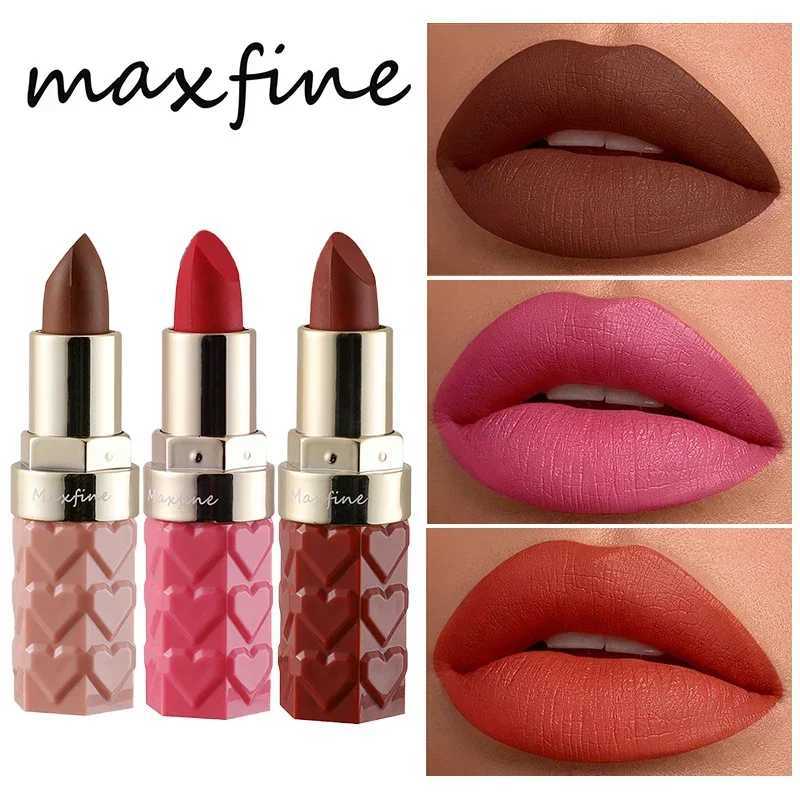 Maxfine8 Color Matte Lipstick Waterproof Moisturizing Popular Color Fashion Lipstick Lasting Non Stick Cup Makeup Cosmetic 42g W251027