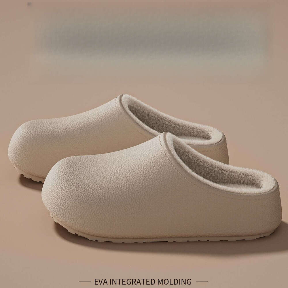 Autumn Winter New Style Indoor Home Use Slippers for Women Thick Sole Maternity Cotton Shoes Warm Feet Waterproof
