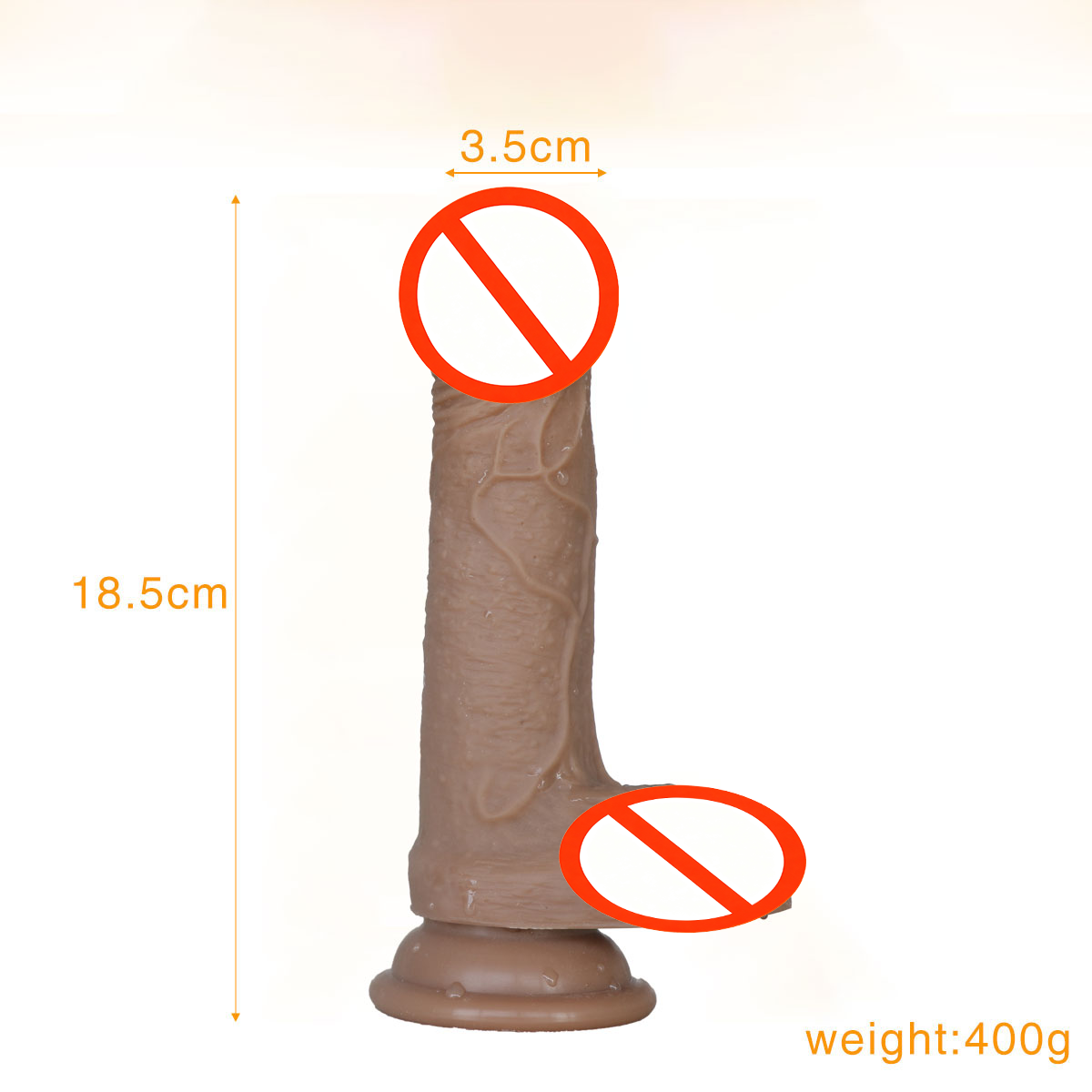 Sturdy Real-Life Silicone Vibrator - Large Size With Secure Suction Base Attachment