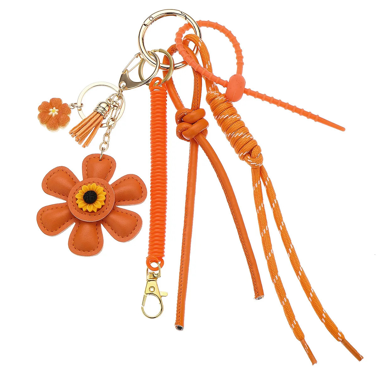Creative Sunflower Bag Pendant Sunflower Pendant Accessories Leather Keychain Hanging Accessories Bag Charm 251023