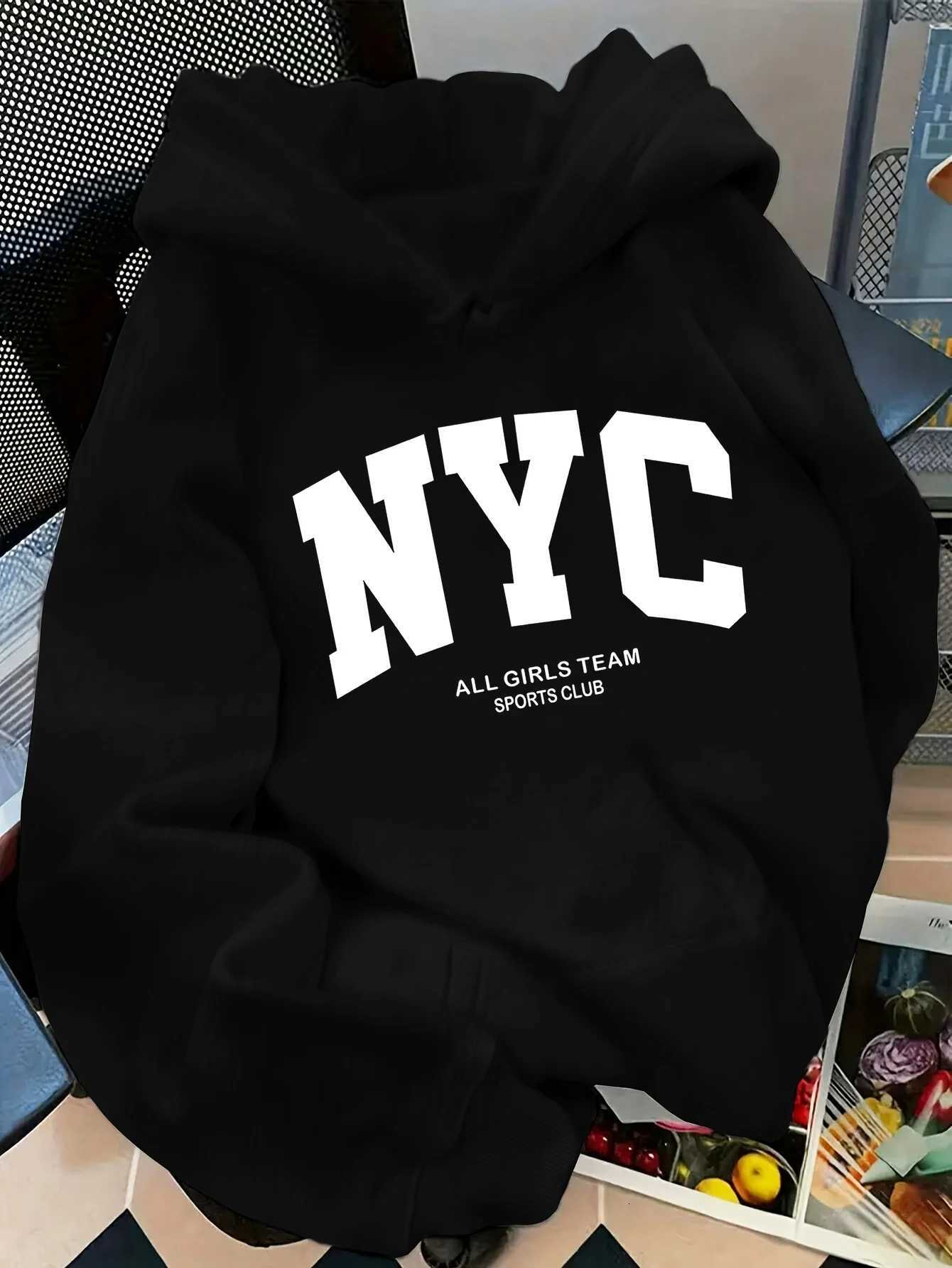 New fallwinter comfortable navy blue New York team hoodie long sleeve couples street style hoodie casual pullover with poc W251027