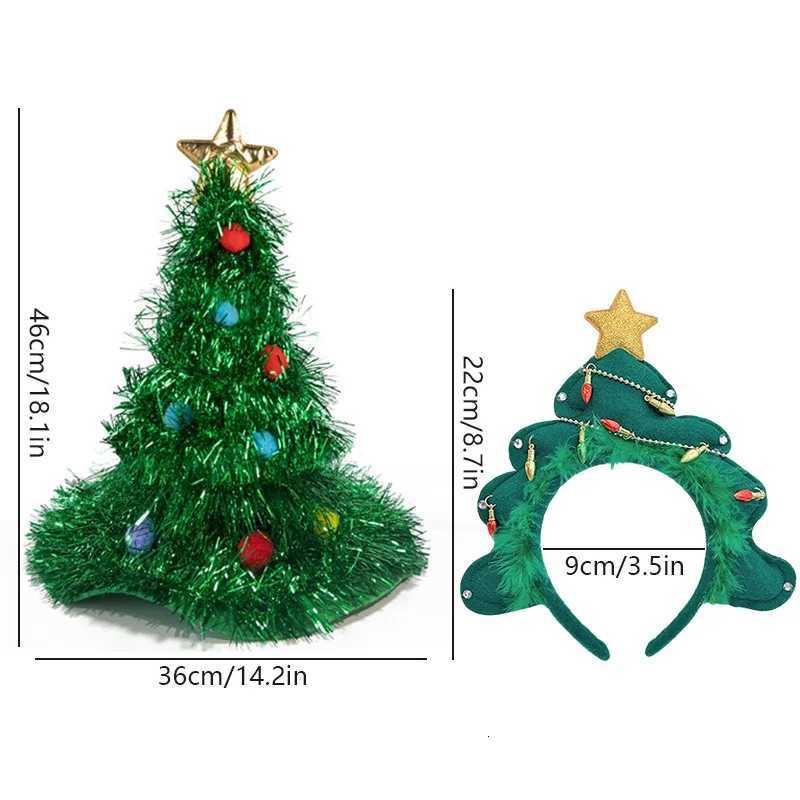 Christmas Hats Christmas Tree Hats Decoration Hats Headwear Happy New Year Hair Decorative Hats Photoshoots Hats DecorationW251027