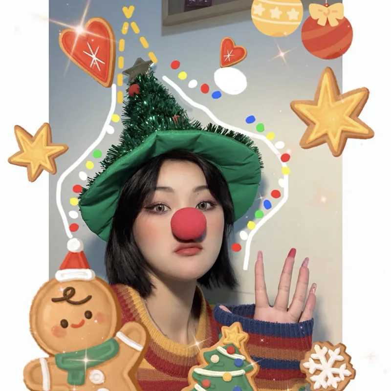 New Christmas Tree Hat Xmas New Year Party Headwear Photography Props Creative Headband 2026 Navidad Party Dressup SuppliesW251027