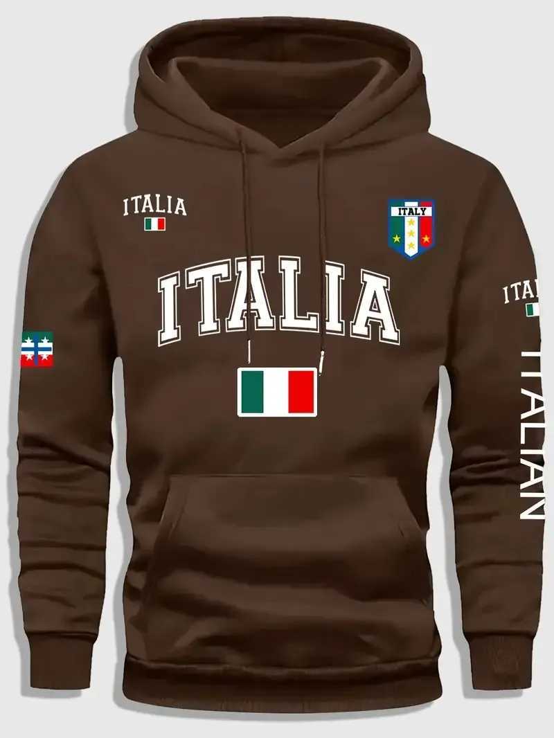 The new mens hoodie for Spring and Autumn 2025 features a casual fashionable soft and comfortable 3D letter pattern print W251027