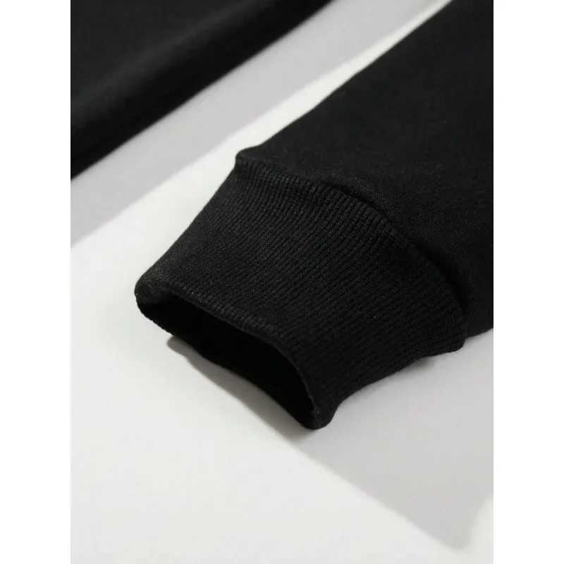 2025 new Mens Hooded Sweater Plus Velvet To Keep Warm Sports Hoodie With Pocket Suitable For Spring And Autumn Wear W251027