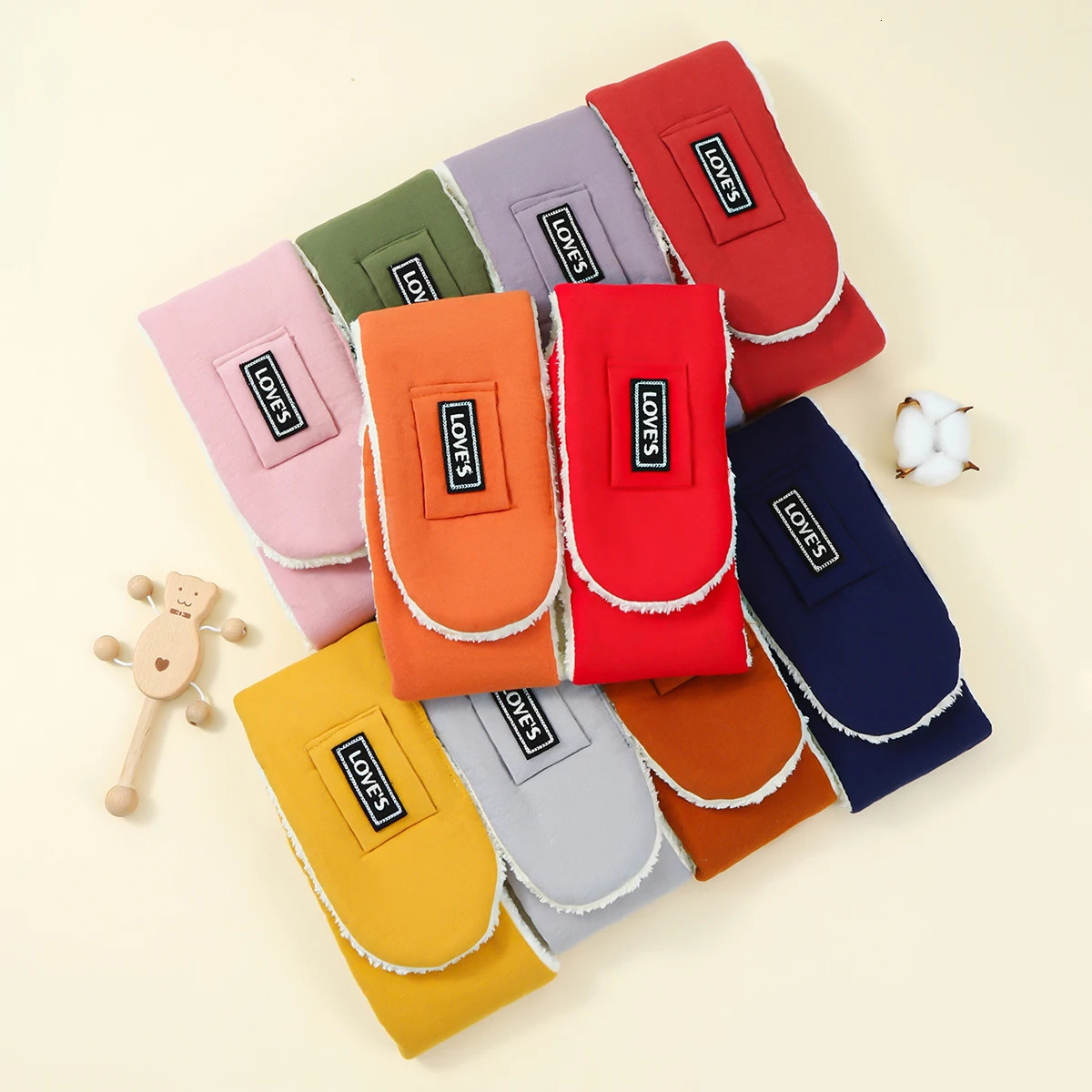 Alphabet Baby Scarf Winter Plush Cross Scarves For Kids Boys Girls Warm Neckerchief 251027