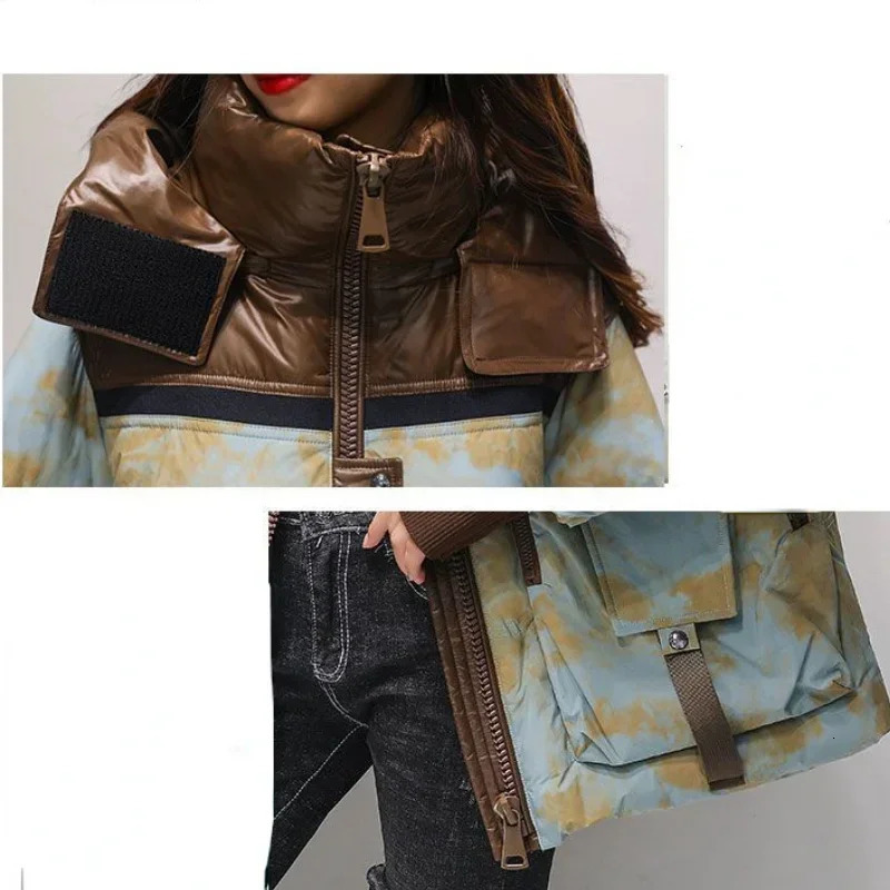 Womens Down Jacket Parkas Winter Coats Jackets Hooded Coat Warm Korean Fashion Loose hat is not made of leather 251027 - view 7