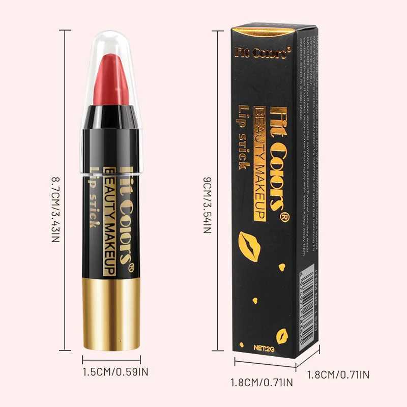 Mirror Brown Lipstick Pencil Moisturizing Waterproof Lasting Lipstick Crayon High Pigments NonStick Cup Lip Tint Pen Cosmetics W251027
