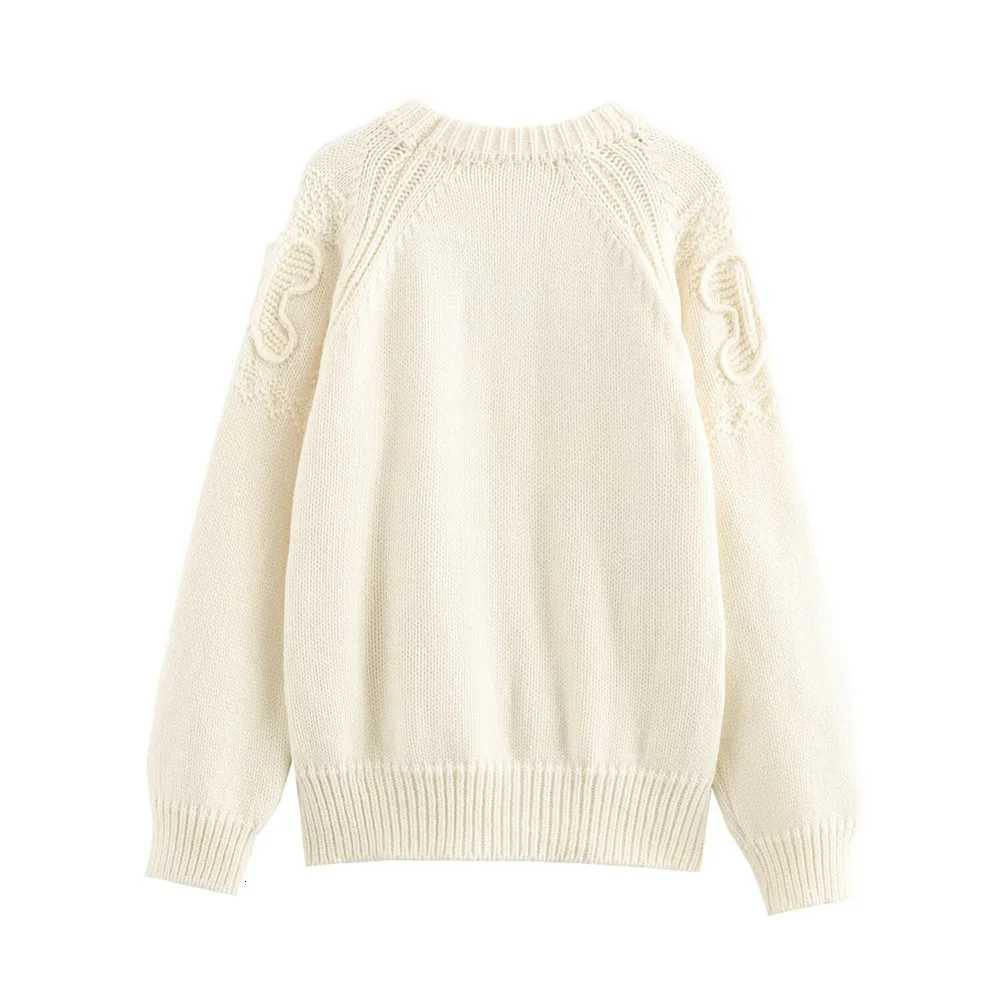 Winter new fashion womens casual avantgarde design sense European and American pullover knitted sweaterT251027