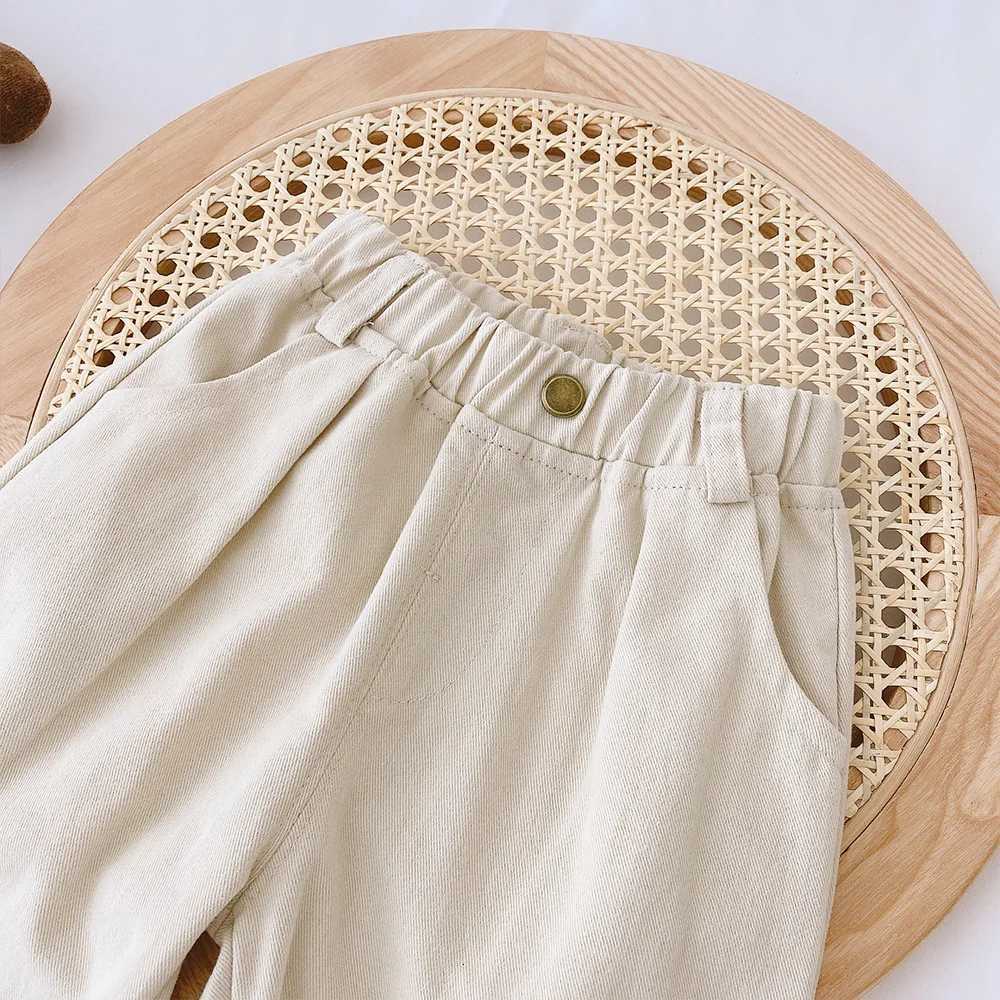 Children Pants Autumn Spring Casual Cotton Canvas Pants Fashion Kids Boys Girls TrousersT251027