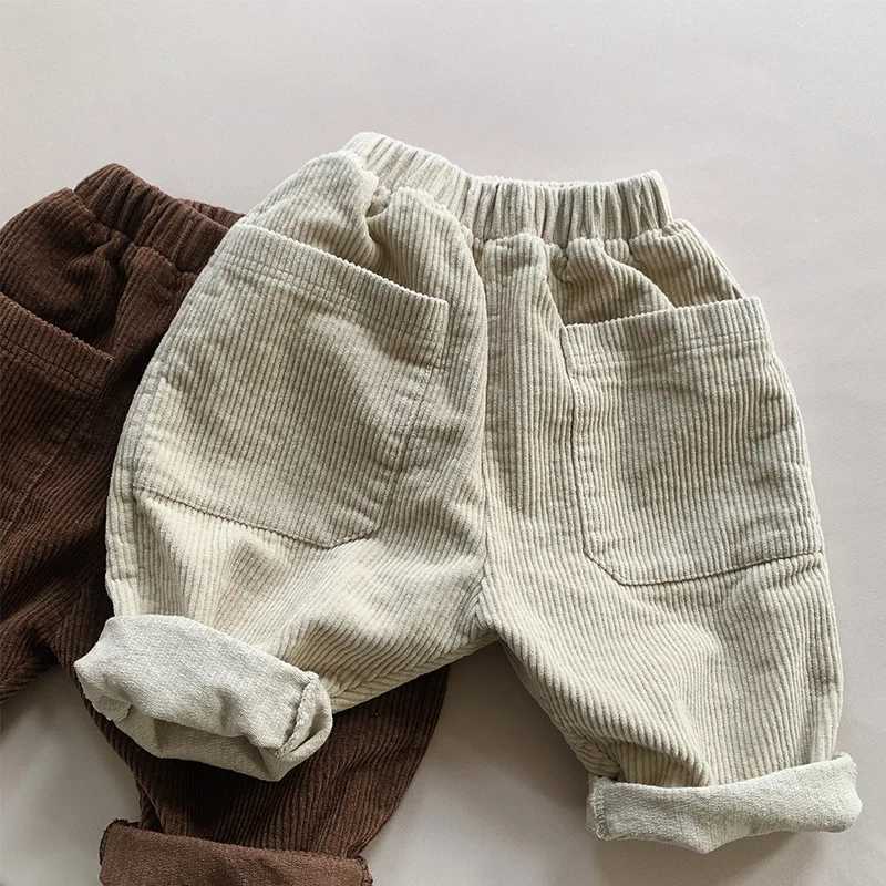 Autumn New Children Corduroy Wide Leg Pants Baby Girls Loose Harem Pants Fashion Boys Solid Casual Trousers Kids Toddler ClothesT251027