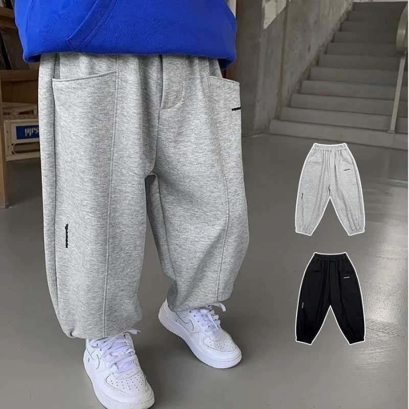 Autumn Kids Thin Letter Sweatpant Boys Ankle Length Harem Pant 2y Young Child Clothes Spring Girls Elastic Waist Sport TrousersT251027