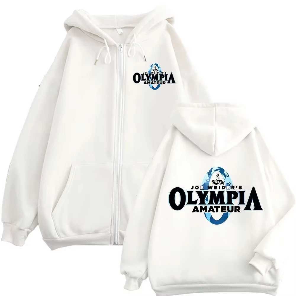 Olympia Fitness Gym Merch Zip Up Hoodies High Quality Fashion Long Sleeve Zipper Sweatshirts Men Women Casual Loose Pullovers W251027