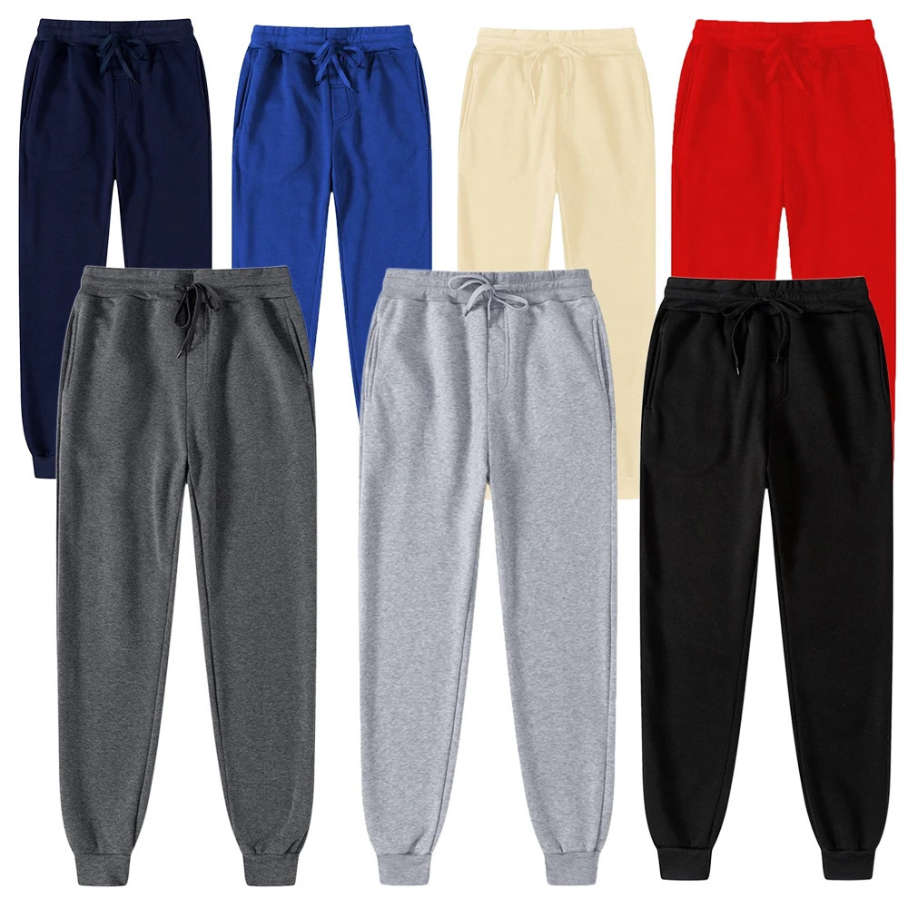 Womens Fleece Sweatpants Bottom Winter Warm Pants Daily Casual Jogger Long Pant Multicolor Autumn Female Solid Color Sweatpants 251027