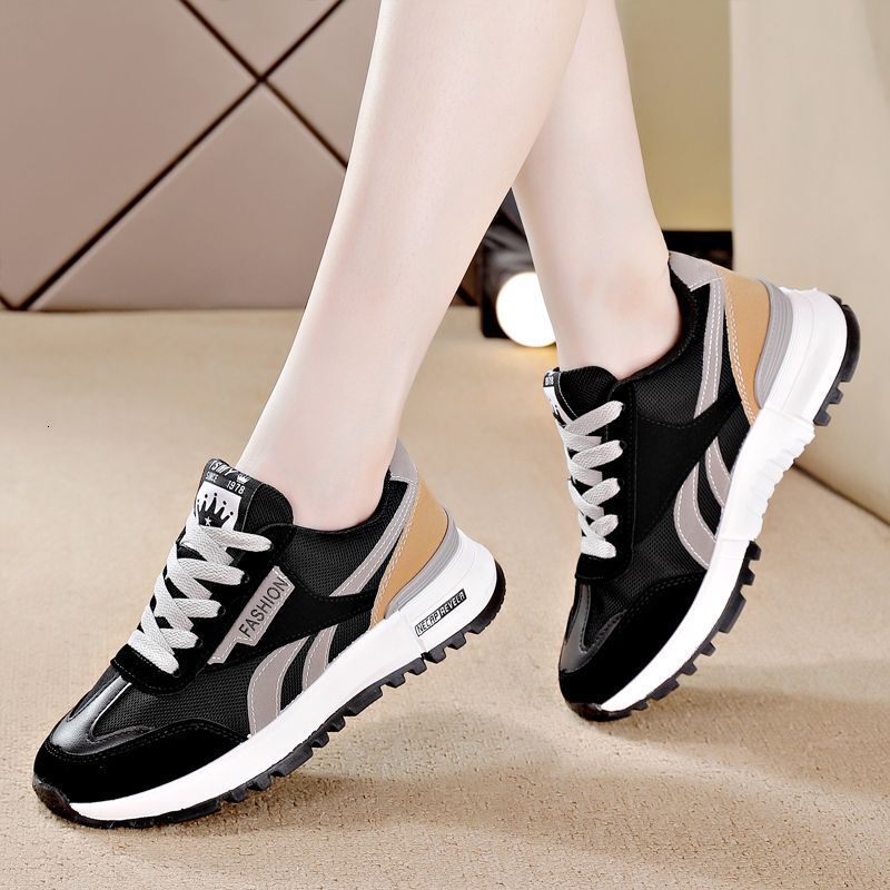 Free shipping Designer Casual Shoes Fashion Anti-slip Breathable Mesh Thick Sole Sneakers for Women Sport Running Walking Travel
