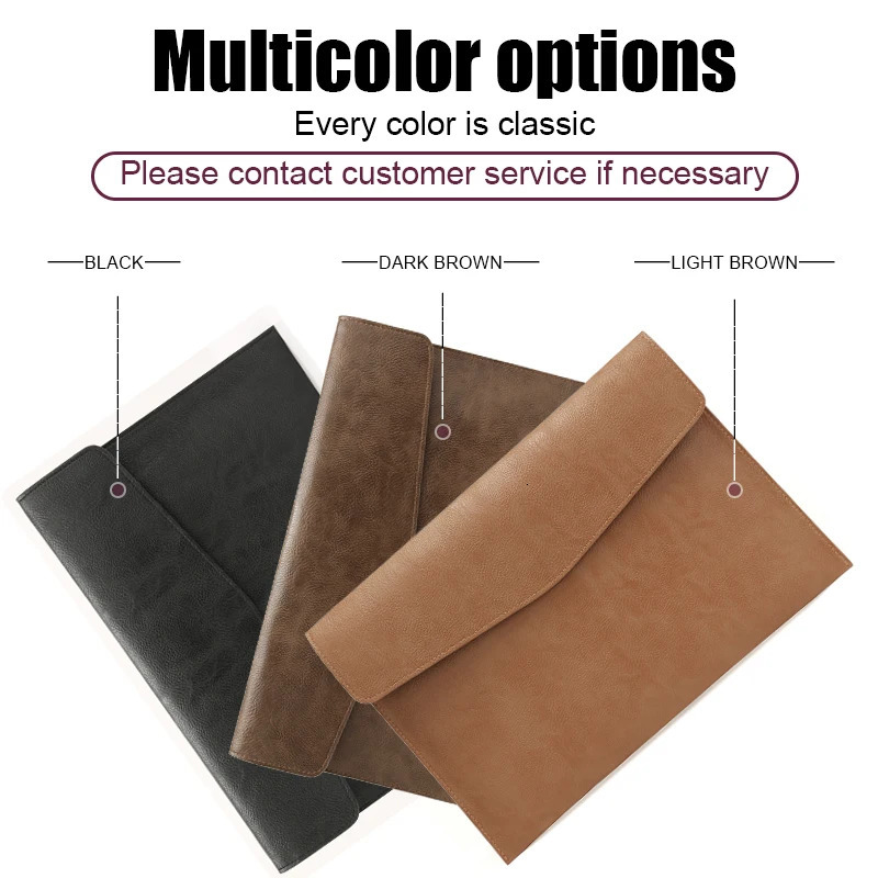 Sleeve Case for Mac Book iPad Air M1 M2 Pro 13 3 136 14 2 12 9 Inch Cover Bag Leather Mens Folder 251027