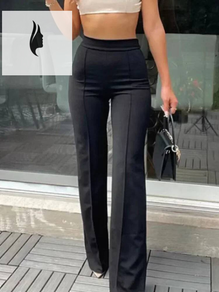 winter jacket women 5 Colors Stylish Flare Women Solid Long Drop Trousers Office Casual Female Slim Straight Bell Bottom Pants