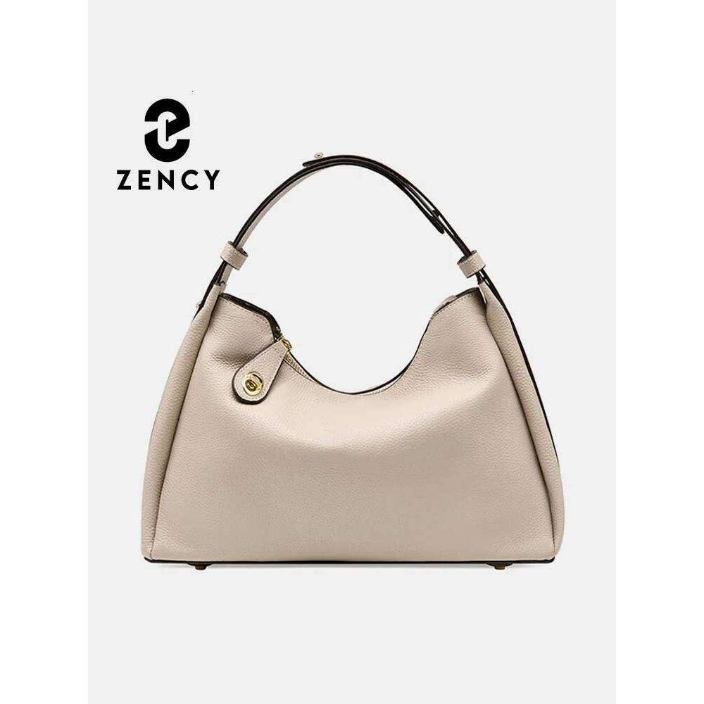 Zency 2024 New Retro Ing Color Fashion Women's Genuine Leather Handbag Shoulder Messenger Bag Cross Body Top Handl