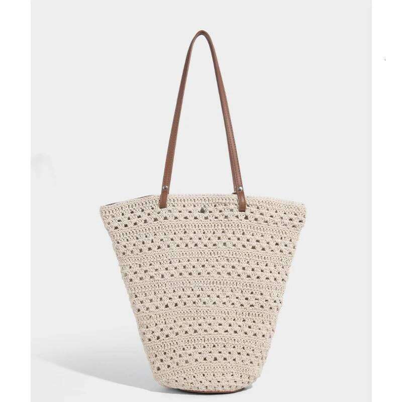 Summer Straw Women Vegetable Basket Handbag Niche Design Female Underarm Bags Large Capacity Single Woven Shoulder Shopping Bag 251027