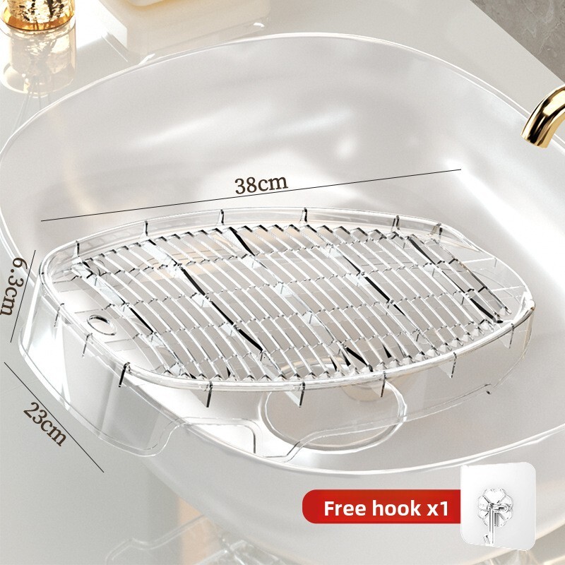 Transparent Laundry Basin Integrated Large Household Clothes Underwear Hand Wash Washboard Student Dormitory Socks Washing Board