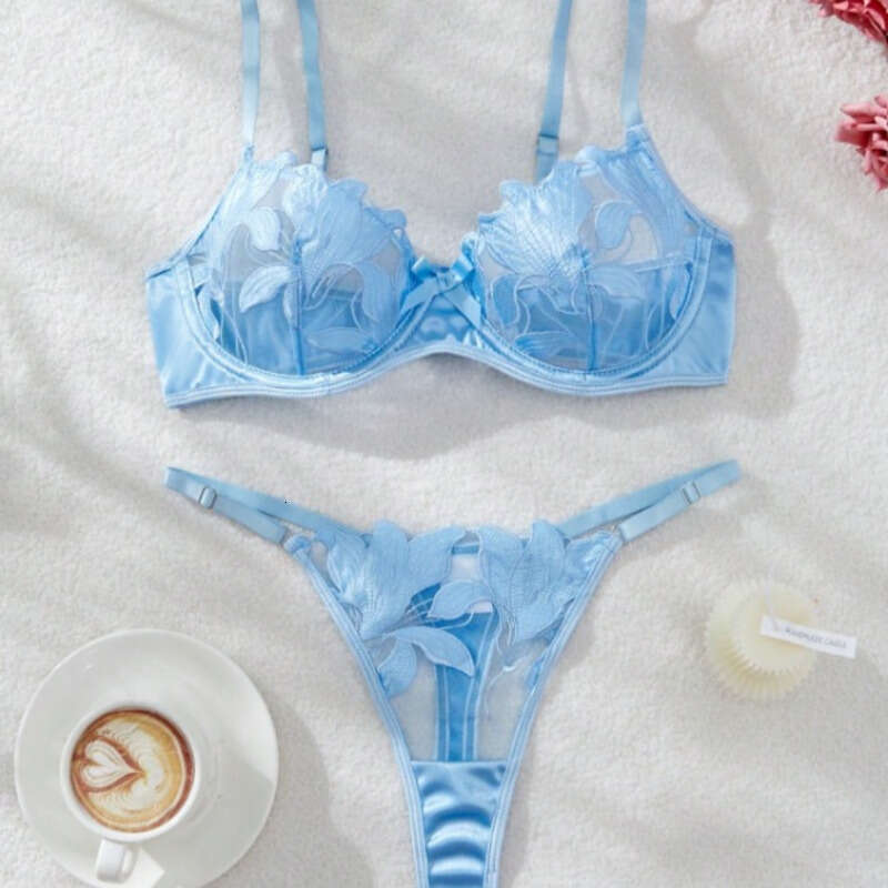 Lace Sexy Lingerie Women S Intimates Fresh Flower Embroidery Lingerie Bra Sexy Suit Ladies