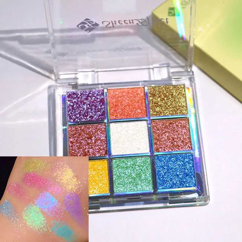 Sheeneffect 9 Colors Eyeshadow Palette Powder Glitter Shimmer Chameleon Blendable Fine Flash Easy to Wear Eye MakeupXJ251027