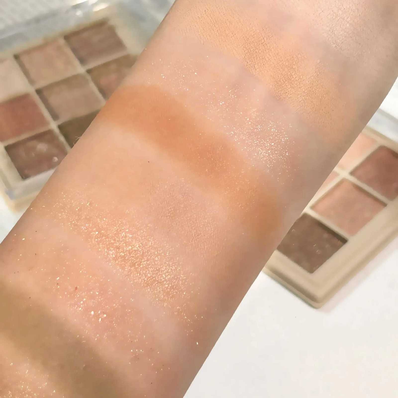 JUJU Dream 9 Color Eyeshadow Palette Matte And Shimmer Brown Eyeshadows Powder Long Lasting Blendable Eyeshadow CosmeticsXJ251027