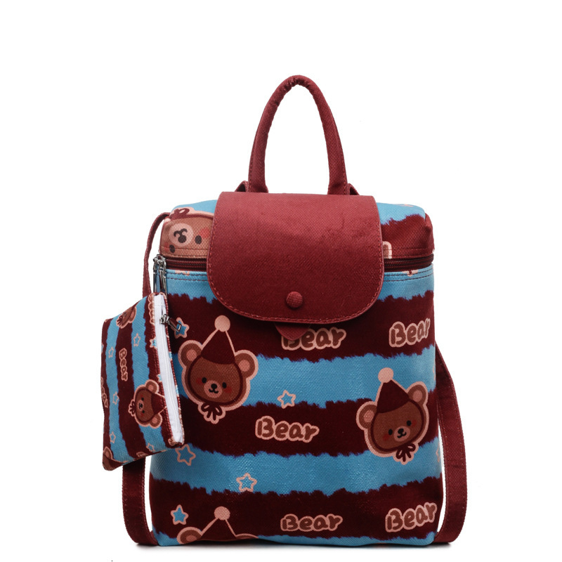 Free shipping designer bag Cute Cartoon Handheld Bucket Bag for Women New Double Shoulder Bag College Style Student Backpack