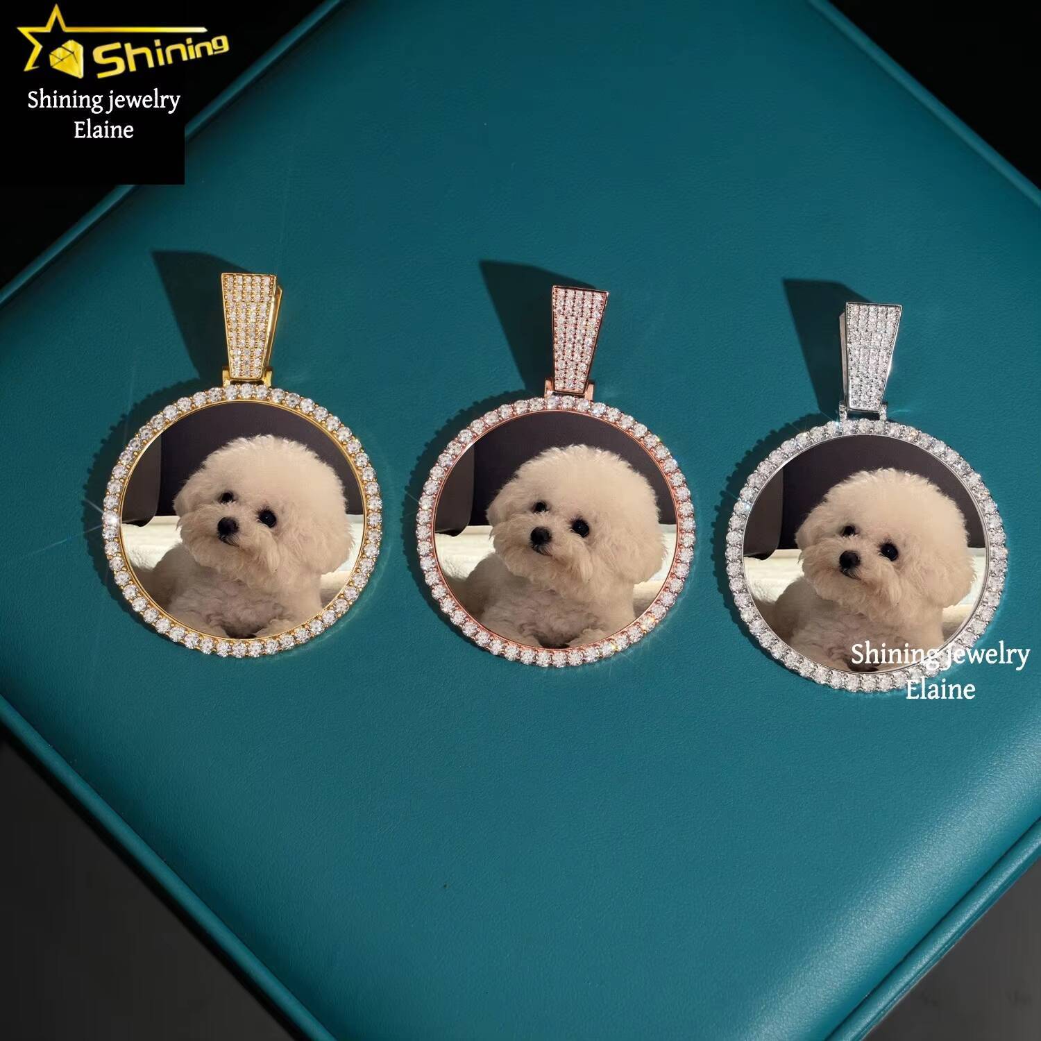 Fashion Hip Hop Jewelry Fine Jewelry Sterling Silver 925 Iced Out Rapper Custom VVS Moissanite Diamond Pendant