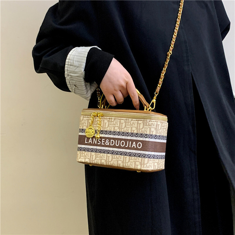 Free shipping designer bag High-end Niche Design Printed Box Bag for Women New Commuter Single Shoulder Crossbody Small Square Bag