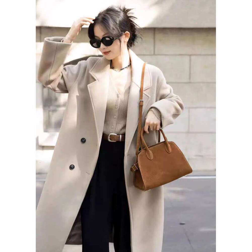 2026 New Collection Fashion Designer Large Tote Matte Suede Cow Leather Women Shoulder Bag Winter Office Commuter Ladies Handbag