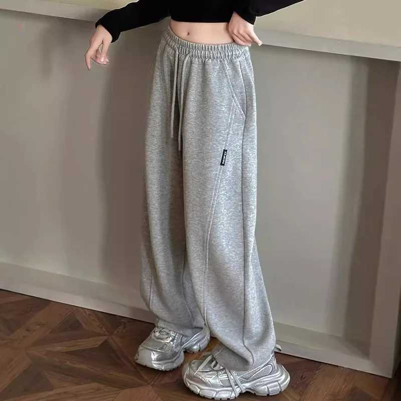 2025 New Girls Wide Leg Pants Autumn New Style Childrens Casual Sports Banana Trousers for Big Kids Spring And Autumn SeasonT251027