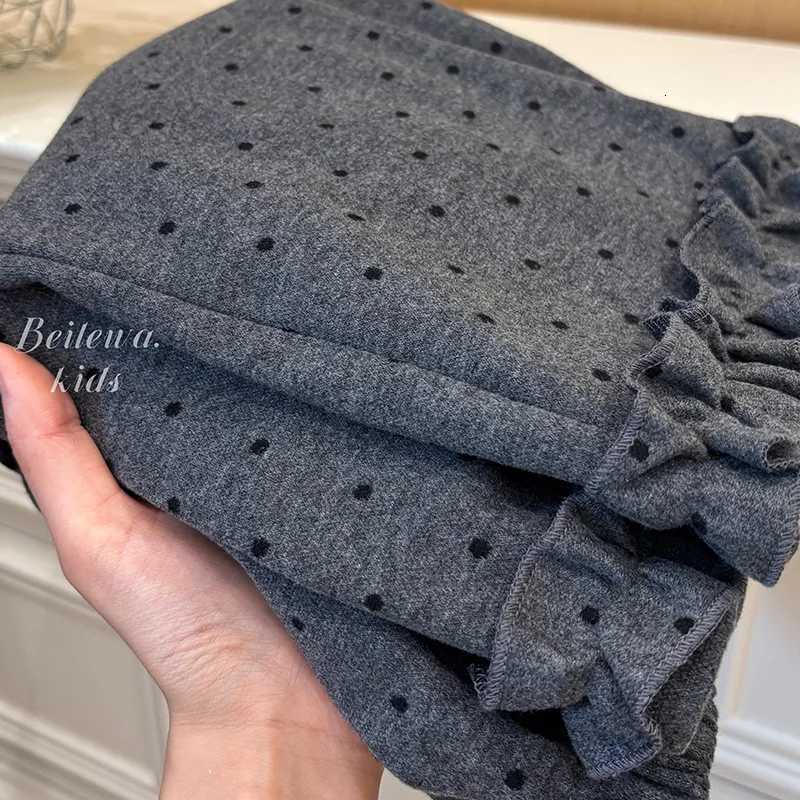 Korean Children Girls Autumn Straight Pant Cotton Dot Printed Infant Baby Girls Trousers Loose Elastic Waist Toddler Girls PantsT251027