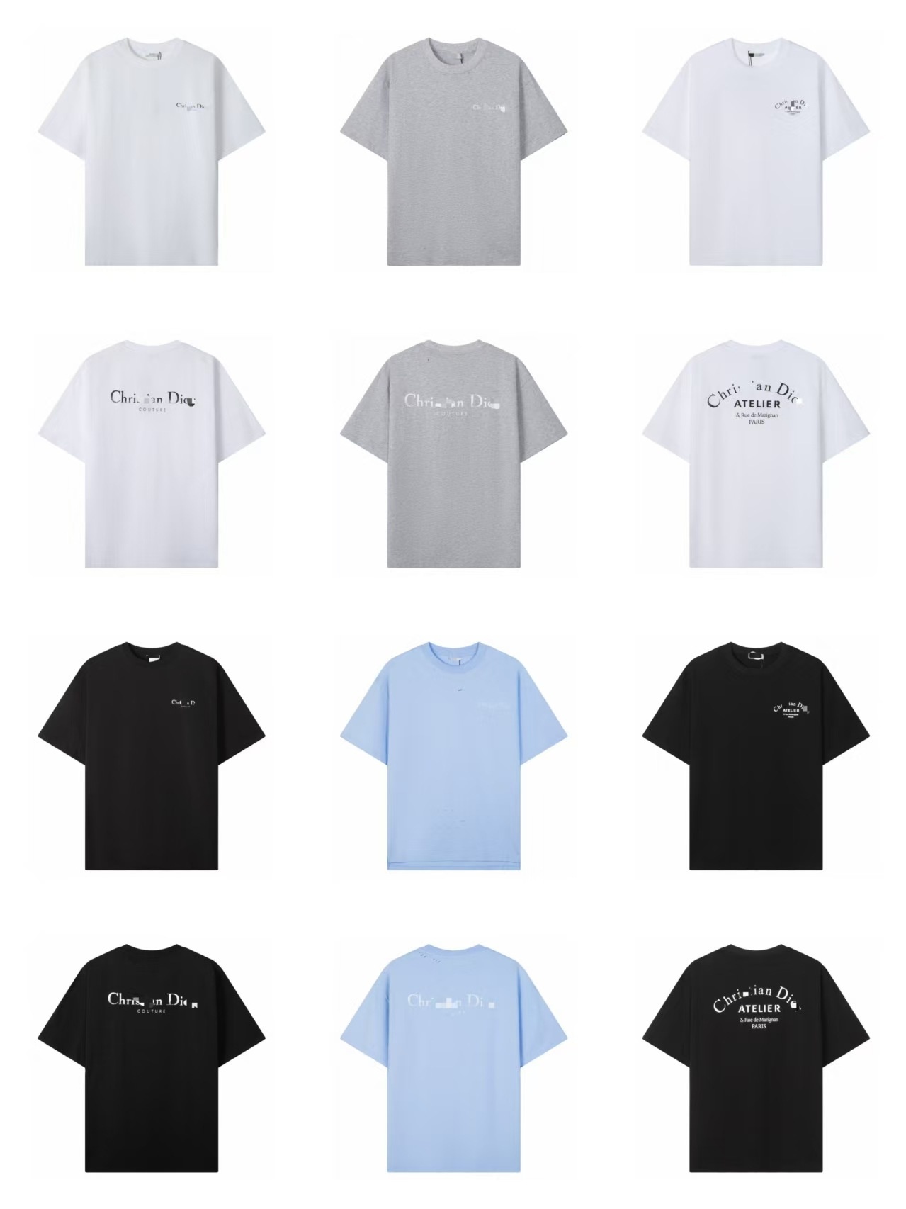 2025 new designer t shirt CD Summer new high-Quality shirts for mens fashion casual all round neck short-sleeved T-shirt cotton light handsome mens shirts US size