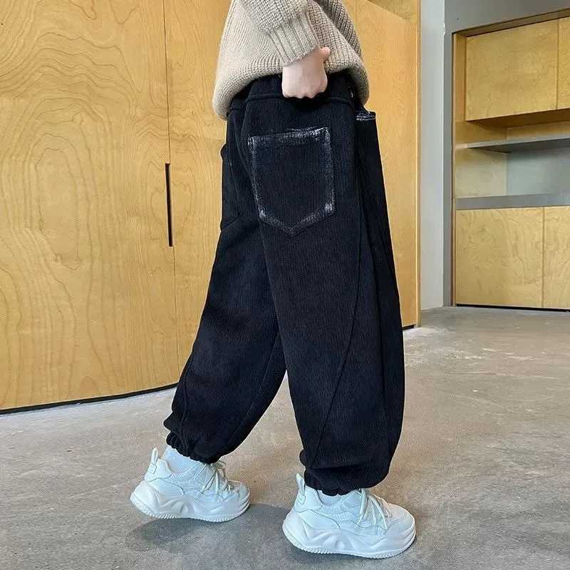 2025 New Boys Corduroy Pants Spring Autumn Toddler Boy Sports Casual PantsT251027