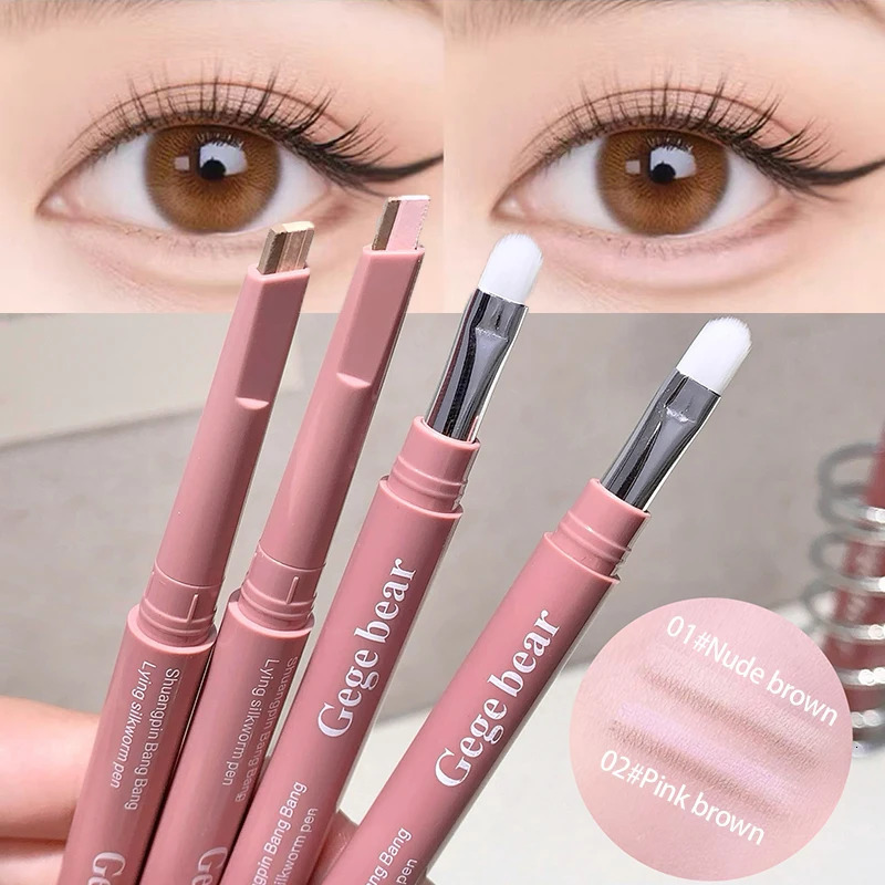 Twotone Lying Silkworm Pen Paste Under Eye Liner Nude Pink Beige Lower Eyelid Highlighter Contour Brighten Shadow Makeup Pencil 251027