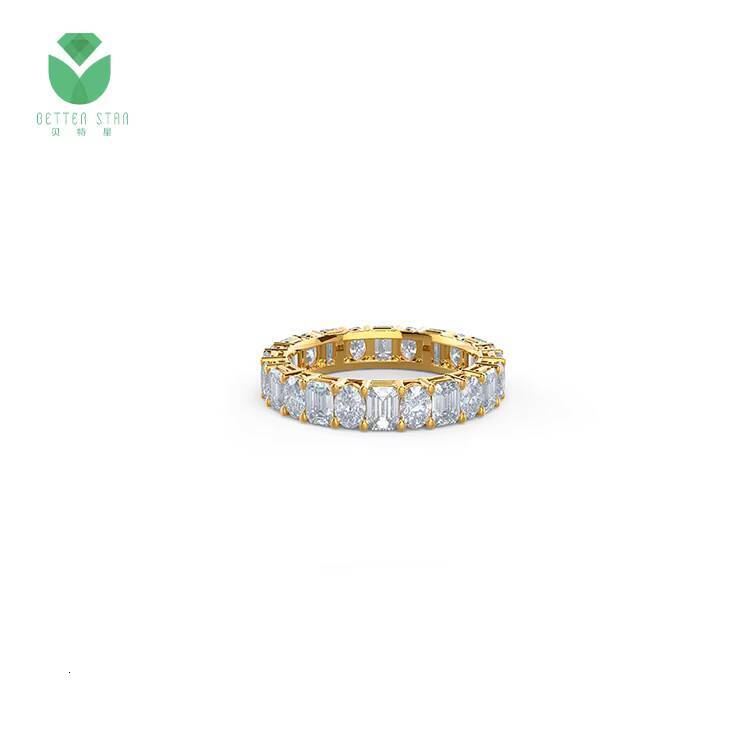 18k Lab Grown Diamond Ring Cvd Lab Diamonds Ring Real Diamond Rings for Women