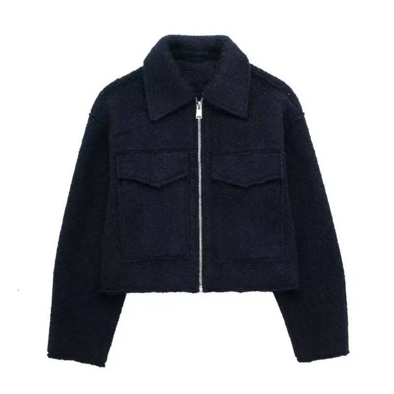 winter jacket women HXAO Women's Winter Tweed Jacket Coat Autumn Suede Demi-season Fleece Jackets for Women Zipper New in Coats 2024 Outerwear