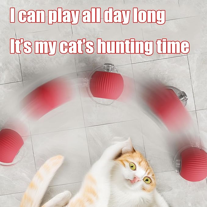 Cat smart teaser ball, interactive cat toy, intelligent automatic rolling dodge, upgraded pet toy
