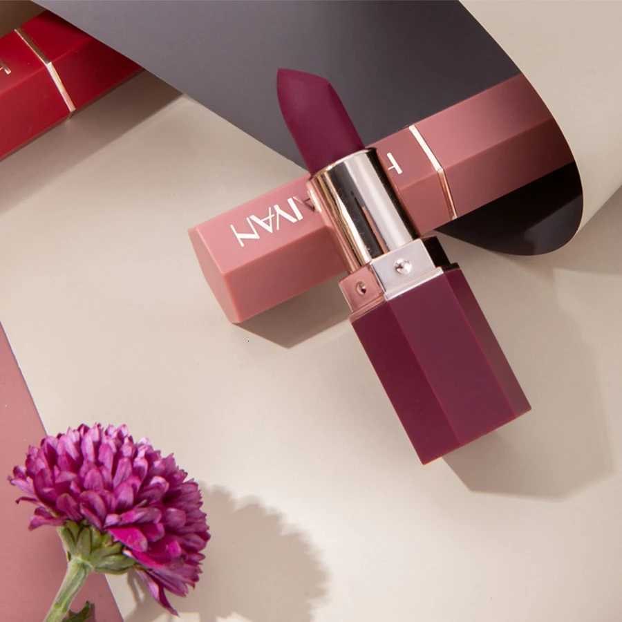 HANDAIYAN 6 Color Moisturizing LongLasting Matte Lipstick NonStick Cup Show Temperament Waterproof Nude Makeup Lipsticks W251027