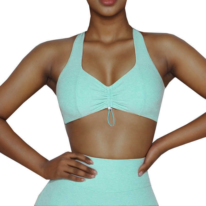 Yoga set for women with chest pad, full-cup bra, beautiful back top, high-waisted peach-shaped buttock-enhancing sports and fitness leggings Z251027