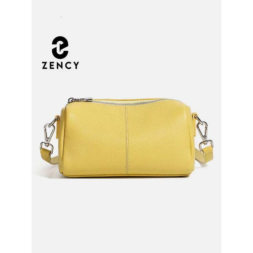 Zency Women's Handbag 100% Genuine Leather Ladies Shoulder Crossbody Bag Fashion Hobos High Quality Satchels 2025 Trendy Summer