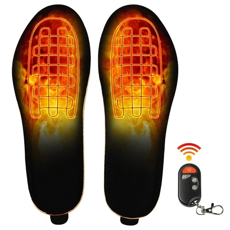 USB Rechargeable Heated Shoe Insoles with 3 Heat Settings Thermal Insoles Wireless Foot Warmer for Women and Men251020