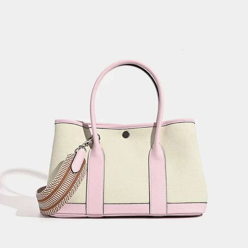 High-Quality Fashionable Large Capacity Single Shoulder Handbag Commuter Tote Bag Bucket Shape Soft Polyester Lining