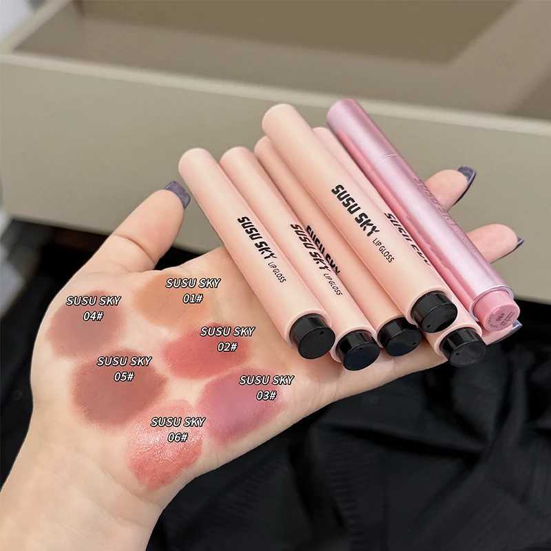 Smoky Grey Violet Lipstick Matte Velvet Finish Smooth Application Lip Mousse Waterproof Mirror Glossy Lip Tint Not Fading Makeup W251027