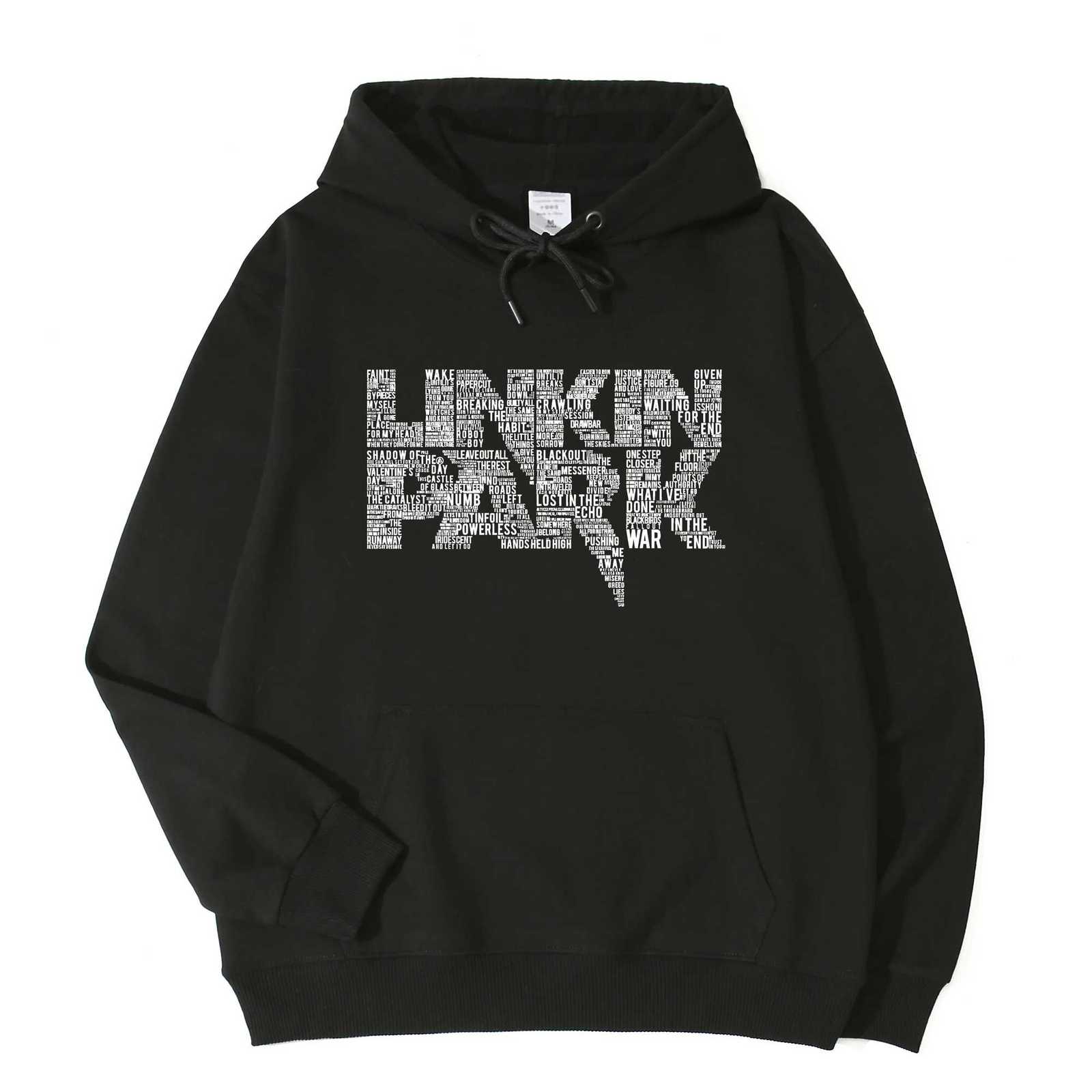 Streetwear Hip Hop LinkinPark Hoodie Harajuku Pullover Popular Music Sweatshirt Fans Gift Hoodies Men Casual YK2 Tops W251027