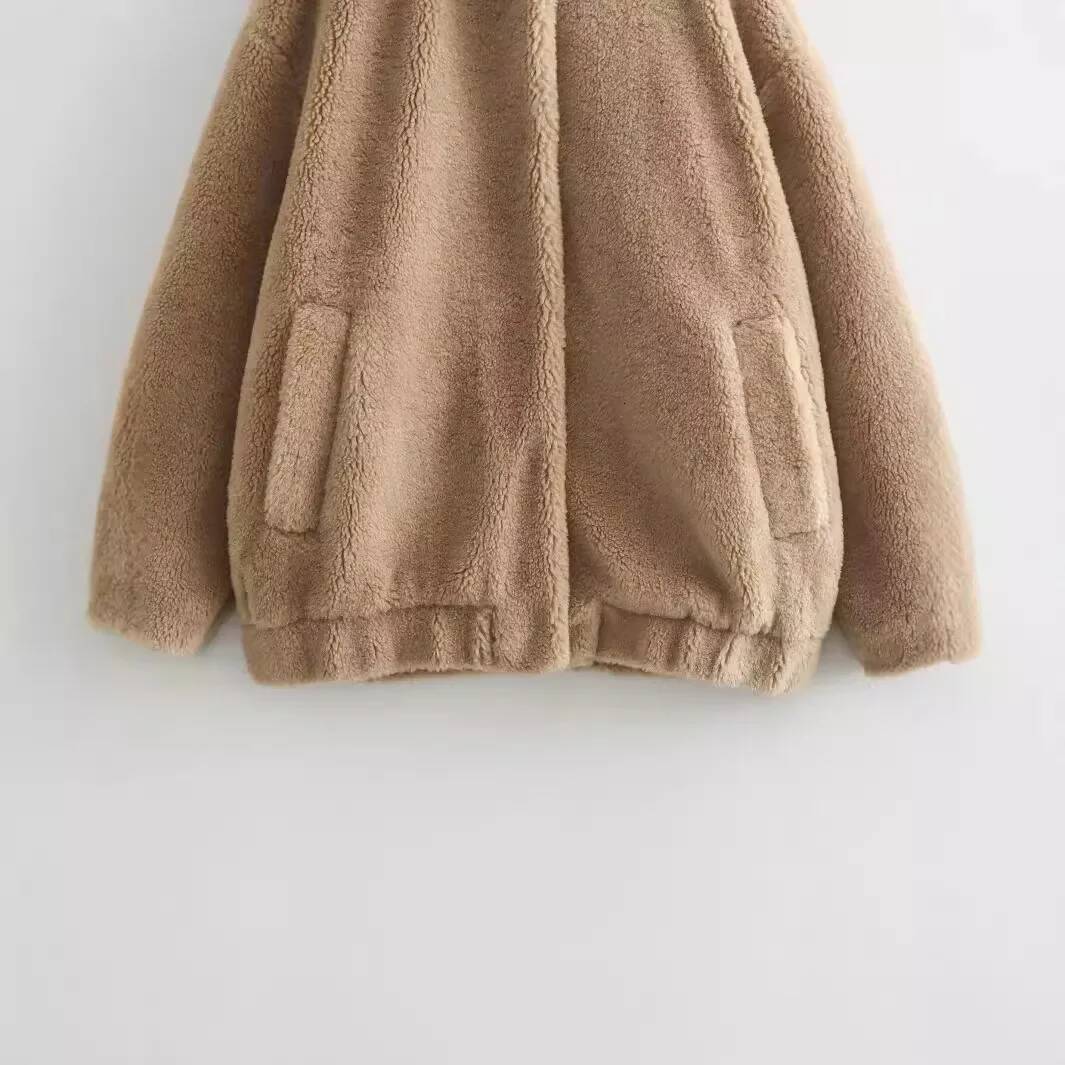 winter jacket women new autumn winter style women's fashion casual fleece pilot jacket with fur and leather integrated top