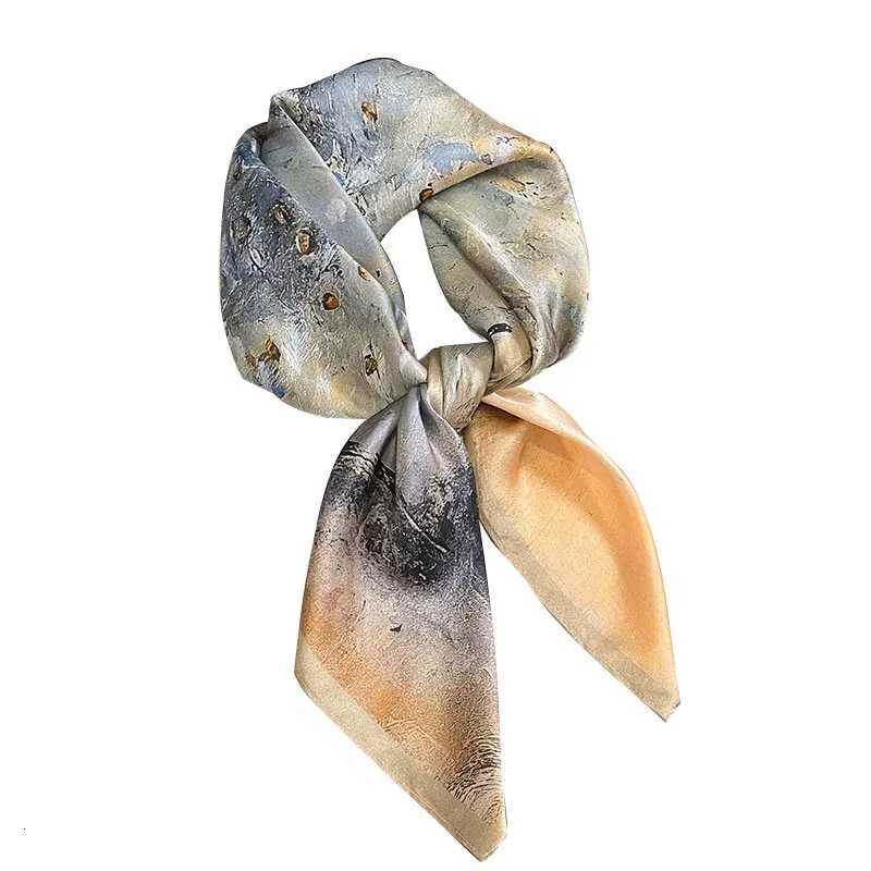Silk Scarf Wen Mberry Luxury High Quality Square Fashion Print Hair Neckerchi Lady Shawl Wraps Hijab Bandana ScarvesW251027